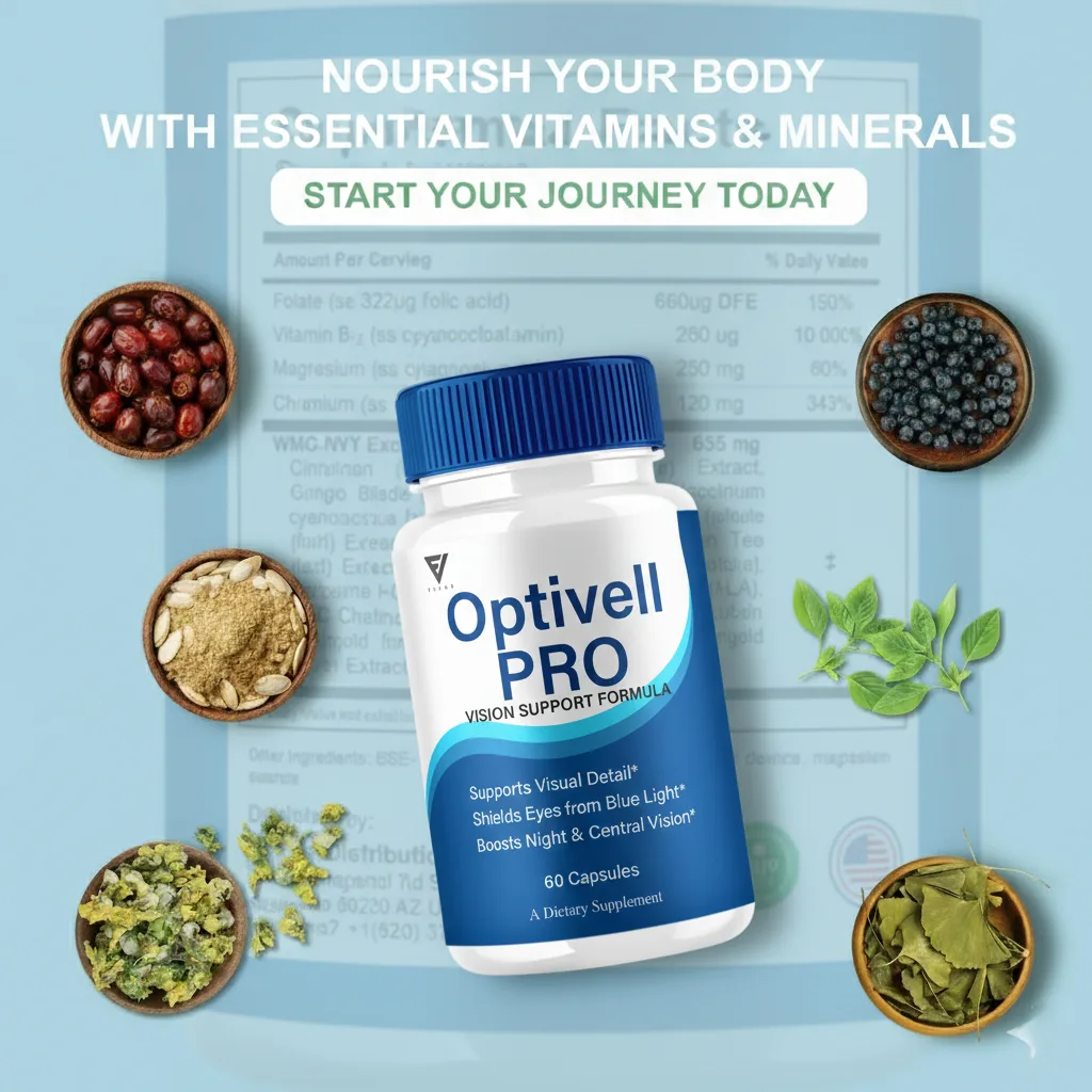 Optivell Pro Natural Eye Health & Vision Support Supplement